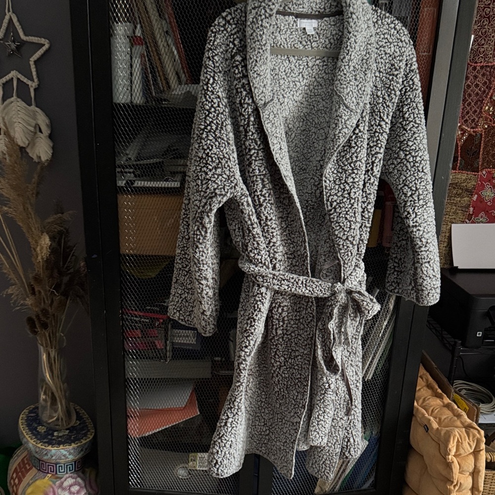 Charter Club Textured Gray Women's Robe